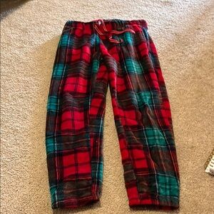 Plaid Kids Bottoms in Red and Green